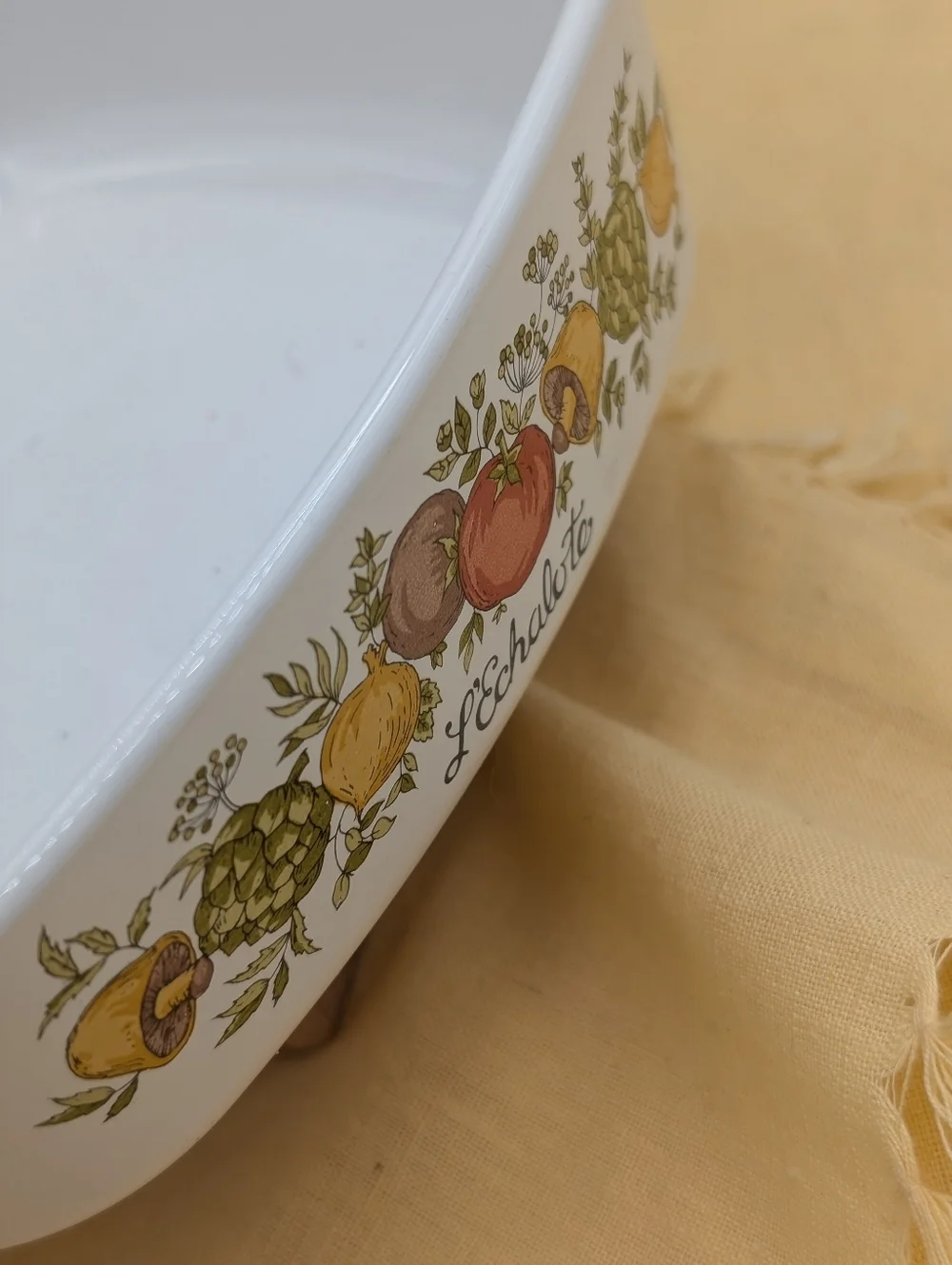 Vintage CorningWare‎ L’Echalote Casserole Dish w Lid Spice of Life A-1-B 1 Qt
